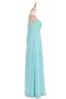 Robe demoiselle d'honneur plissage croisade col en forme de cœur manche nulle jusqu'au sol