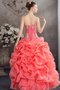 Robe de quinceanera decoration en fleur de mode de bal bandouliere spaghetti de lotus