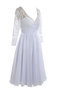 Robe de mariée sexy en chiffon lache en arc-en-ciel avec manche longue