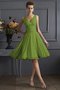 Robe demoiselle d'honneur plissage bref naturel avec chiffon avec zip