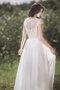 Robe de mariée ligne a enchanteur solennel formelle modeste