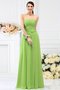Robe demoiselle d'honneur longue col en forme de cœur a-ligne avec zip avec fronce