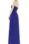 Robe demoiselle d'honneur longue plissage en chiffon de bustier jusqu'au sol