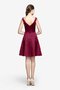 Robe demoiselle d'honneur bref avec sans manches sachet v encolure a-ligne