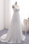 Robe de mariée salle interne ruchés plongeants satin en simulation unique longue