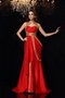 Robe de bal longue manche nulle ligne a de princesse textile taffetas