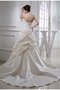 Robe de mariée longue cordon de sirène manche nulle en satin