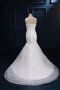 Robe de mariée avec perle en satin en dentelle decoration en fleur de sirène