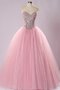 Robe de quinceanera en organza textile en tulle de col en cœur avec jacket avec lacets