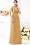 Robe demoiselle d'honneur plissé en chiffon de fourreau v encolure avec fronce