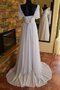 Robe de mariée à la mode cordon avec perle a-ligne de col en v