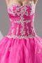 Robe de quinceanera plissé de mode de bal ruché decoration en fleur col en forme de cœur