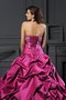 Robe de quinceanera naturel jusqu'au sol de mode de bal avec lacets en satin