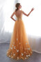 Robe de bal cordon en satin textile en tulle fascinant longue