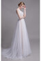 Robe de mariée merveilleux avec fleurs naturel romantique longue