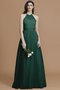 Robe demoiselle d'honneur naturel jusqu'au sol textile en tulle de lotus de dos nu