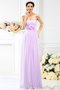Robe demoiselle d'honneur longue manche nulle ligne a avec fleurs de bustier