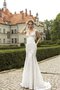 Robe de mariée plissé distinguee romantique col en forme de cœur manche nulle