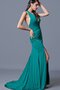 Robe de soirée sexy naturel longue de traîne moyenne dénudé