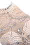 Robe de soirée charmeuse intemporel pailleté lache manche nulle