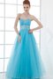 Robe de quinceanera manche nulle ligne a adapté avec perle