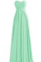 Robe demoiselle d'honneur de col en cœur a-ligne avec fronce de bustier fermeutre eclair