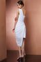 Robe fête de la rentrée plissé courte manche nulle collant avec chiffon