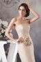 Robe mère de mariée maillot ruché manche nulle avec fleurs