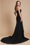 Robe de soirée naturel longue de sirène de traîne courte avec perle
