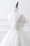 Robe de mariée jusqu'au sol divin manche nulle longue simple