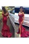 Robe de bal distinguee mode d'epaule ajourée fendu latérale avec perle