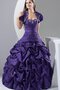 Robe de quinceanera ample broder de mode de bal col en forme de cœur