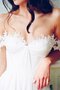 Robe de mariée facile charmeuse plissage avec chiffon avec manche épeules enveloppants