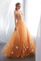 Robe de bal cordon en satin textile en tulle fascinant longue