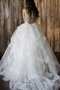 Robe de mariée simple romantique appliques lache avec zip