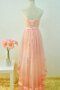 Robe de bal nature de col en cœur avec ruban ceinture cordon