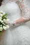 Robe de mariée intemporel d'epaule ecrite avec perle jusqu'au sol fermeutre eclair