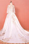 Robe de mariée magnifique en 3/4 manche naturel romantique longue