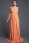 Robe demoiselle d'honneur naturel longue avec chiffon ligne a de lotus