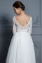 Robe de mariée fait main de princesse en tulle v encolure naturel