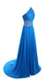 Robe de bal officiel en chiffon manche nulle en arc-en-ciel en grandes tailles