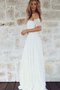 Robe de mariée facile romantique fermeutre eclair longueur au ras du sol ligne a