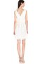 Robe de graduation festonné avec chiffon avec décoration dentelle a-ligne manche nulle