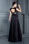 Robe de bal longue de princesse fermeutre eclair bandouliere spaghetti manche nulle