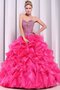 Robe de quinceanera naturel cordon de bustier de lotus textile en tulle