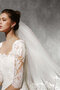 Robe de mariée a eglise morden décolleté dans le dos romantique longue