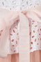 Robe cortège fille ligne a textile en tulle manche nulle col u profond