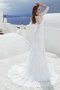 Robe de mariée delicat sage à la mode de fourreau avec broderie