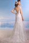 Robe de mariée longue manche nulle en plage trou de serrure avec perle