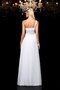Robe de bal longue de princesse d'épaule asymétrique en organza avec perle